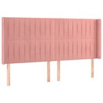 vidaXL Sommier à lattes de lit matelas et LED Rose 200x200 cm Velours