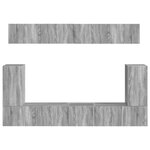 vidaXL Ensemble meuble TV 5 Pièces Gris Sonoma Bois d'ingénierie