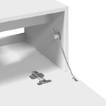 vidaXL Armoire d'évier blanc 59x37x59 cm bois d'ingénierie