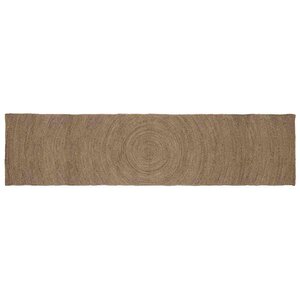 vidaXL Tapis de surface Rectangulaire Gris 80 x 400 cm Jute