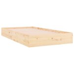 vidaXL Cadre de lit sans matelas bois massif 90x200 cm