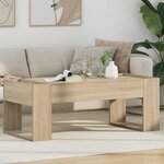 vidaXL Table basse Chêne Sonoma 110 x 50 x 41 cm Bois d'ingénierie