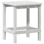 vidaXL Table d'appoint Adirondack Blanc 38 x 38 x 46 cm HDPE
