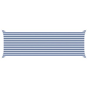 vidaXL Voile d'ombre Bleu et Blanc 2 x 6 m 100 polyester Oxford