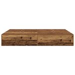 vidaXL Cadre de lit de rangement en bois ancien 140x200 cm