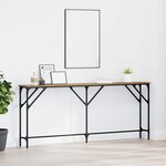 vidaXL Table console chêne artisanal 180 x 23 x 75 cm