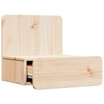 vidaXL Table de chevet Marron 44 x 32 5 x 40 cm Bois massif en pin