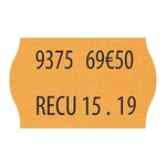 Étiquette pour pince à étiqueter JUDO fluo orange 26x16 mm (colis de 1200)