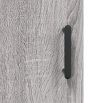 vidaXL Buffet haut Sonoma gris 34 5x34x180 cm Bois d'ingénierie