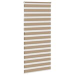 vidaXL Store zèbre marron sable largeur du tissu 90 9 cm polyester