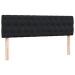 vidaXL Sommier à lattes de lit avec matelas noir 160x210 cm velours