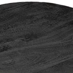 vidaXL Table d'appoint noir Ø40x40 cm bois de manguier massif