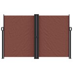 vidaXL Auvent latéral rétractable marron 160x1200 cm
