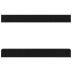 vidaXL Ensemble meuble TV Montage mural Chêne noir Bois d'ingénierie