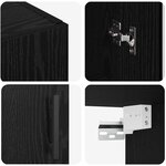 vidaXL Meuble mural Chêne noir 69 5 x 34 x 90 cm Bois d'ingénierie