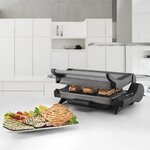 DELONGHI CG4001.BK Grille-viande électrique Double Contacts - Gris