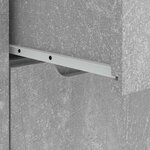 vidaXL Buffet VISNES gris béton 60x40x73 cm bois d'ingénierie