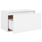 vidaXL Banc d'entrée 80x40x45 cm Blanc Bois d’ingénierie