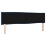 vidaXL Tête de lit LED avec des lumières à LED Bleu 180 cm Polyester
