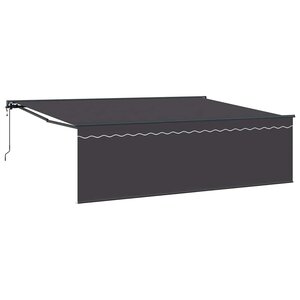 vidaXL Auvent Rétractable Anthracite 450 × 350 cm