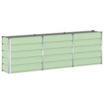 vidaXL Jardinière Vert 160 x 40 x 75 cm Acier