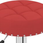 vidaXL Tabourets de bar lot de 2 rouge bordeaux tissu