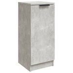 vidaXL Buffet Gris béton 30x30x70 cm Bois d'ingénierie