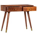 vidaXL Table console 90x35x76 cm Bois d'acacia massif