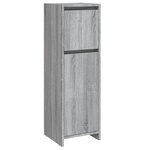 vidaXL Armoire de bain Sonoma gris 30x30x95 cm Bois d'ingénierie