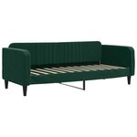 vidaXL Lit de jour avec gigogne et matelas vert foncé 80x200cm velours