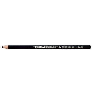 Crayon gras DERMATOGRAPH 7600 Multi support Taille facilitée Noir x 12 UNI-BALL