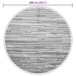 vidaXL Tapis d'extérieur marron Ø200 cm PP
