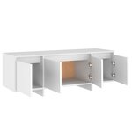vidaXL Meuble TV Blanc 120x30x40 5 cm Bois d'ingénierie