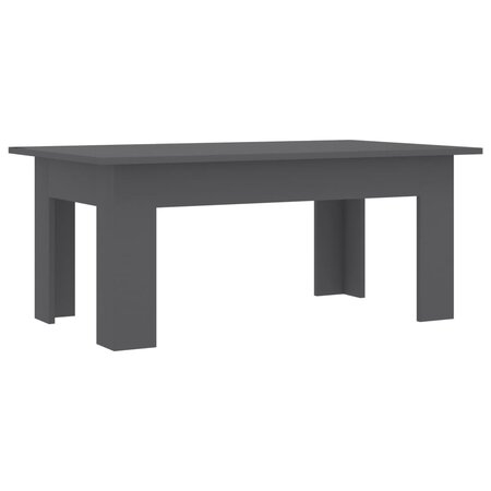 vidaXL Table basse Gris 100 x 60 x 42 cm Aggloméré