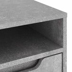 vidaXL Meuble TV VISNES gris béton 60x40x38 cm bois d'ingénierie