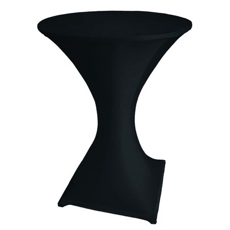Perel nappe de table de cocktail noir