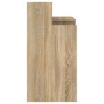 vidaXL Bureau avec lumières LED Chêne 97x45x90 cm Bois d'ingénierie