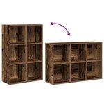 vidaXL Bibliothèque/Buffet vieux bois 66x30x98 cm bois d'ingénierie