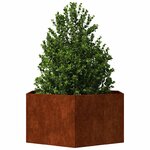 vidaXL Jardinière Rouillé 90x90x45 cm Acier corten