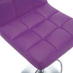 vidaXL Tabourets de bar lot de 2 violet similicuir