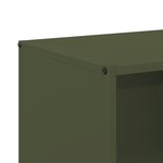 vidaXL Portant de bois chauffage vert olive 40x30x75 cm