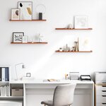 vidaXL Étagère Murale 4 Pièces Rouge 80 x 9 x 3 cm Bois d'ingénierie