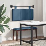 vidaXL Tête de lit suspendue Bleu Tissu