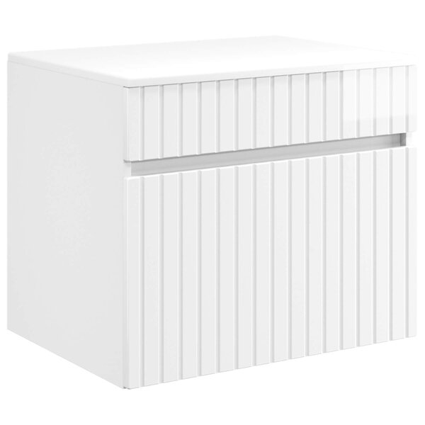 vidaXL Cabinet de Salle de Bain Mural Blanc brillant 59 x 44 5 x 50 cm