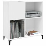 vidaXL Armoire à disques blanc 84 5x38x89 cm bois d'ingénierie