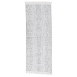 vidaXL Tapis Gris clair 100x300 cm Coton