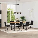 vidaXL Chaises à manger lot de 6 noir velours