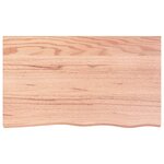 vidaXL Étagère de vasque murale acier et bois de chêne massif