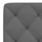 vidaXL Coussin de tête de lit gris foncé 80 cm tissu