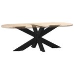 vidaXL Pied de table basse en forme d'araignée noir 98 x 58 x (42-43) cm en acier